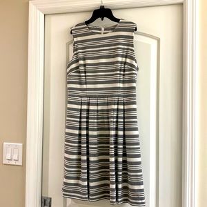 Calvin Klein white and grey dress.